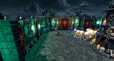 Inside the Arena · 23 — Mighty Gladiators in-game screenshot, alpha version