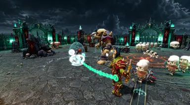 Inside the Arena · 29 — Mighty Gladiators in-game screenshot, alpha version