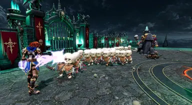 Inside the Arena · 35 — Mighty Gladiators in-game screenshot, alpha version