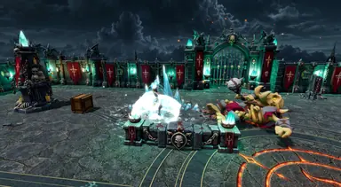 Inside the Arena · 37 — Mighty Gladiators in-game screenshot, alpha version