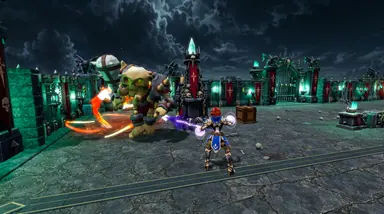 Inside the Arena · 38 — Mighty Gladiators in-game screenshot, alpha version