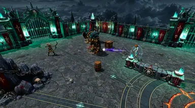 Inside the Arena · 42 — Mighty Gladiators in-game screenshot, alpha version