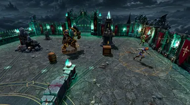 Inside the Arena · 43 — Mighty Gladiators in-game screenshot, alpha version