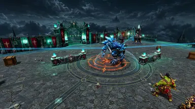 Inside the Arena · 51 — Mighty Gladiators in-game screenshot, alpha version