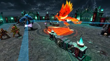 Inside the Arena · 53 — Mighty Gladiators in-game screenshot, alpha version