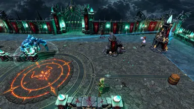 Inside the Arena · 54 — Mighty Gladiators in-game screenshot, alpha version