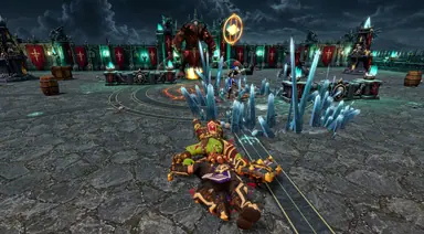 Inside the Arena · 58 — Mighty Gladiators in-game screenshot, alpha version