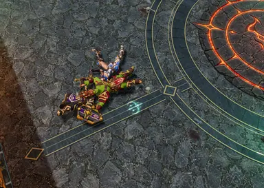 Inside the Arena · 63 — Mighty Gladiators in-game screenshot, alpha version