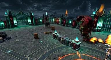 Inside the Arena · 65 — Mighty Gladiators in-game screenshot, alpha version